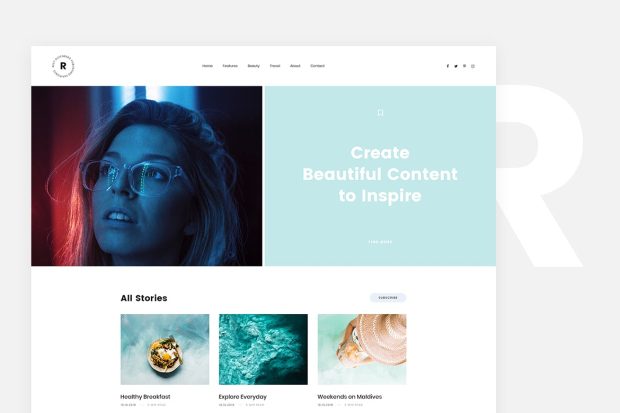 Rima - Personal Blog WordPress Theme 2.1