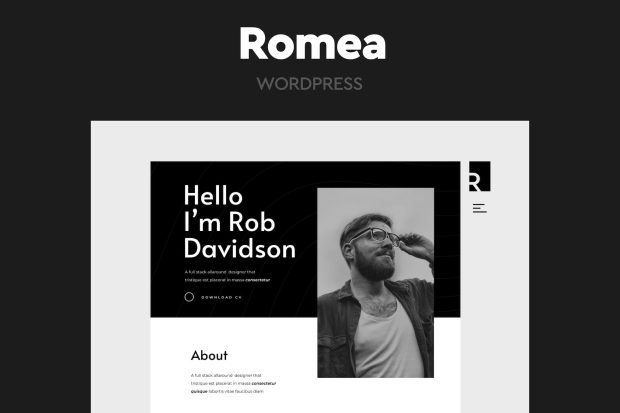 Romea - Personal Portfolio WordPress Theme 1.5