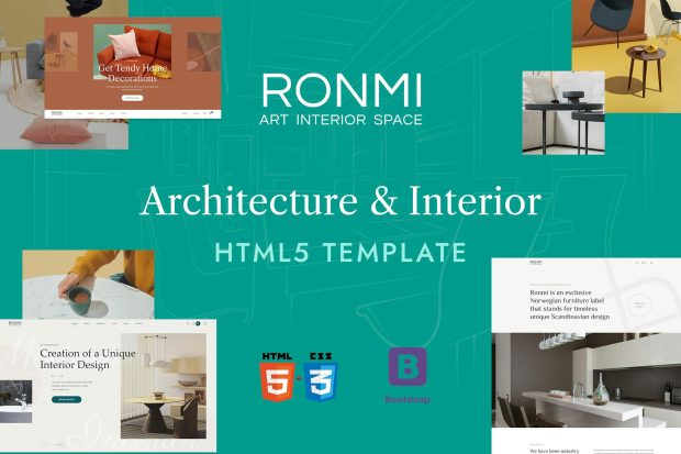 Ronmi - Interior Design & Architecture HTML5 Templ