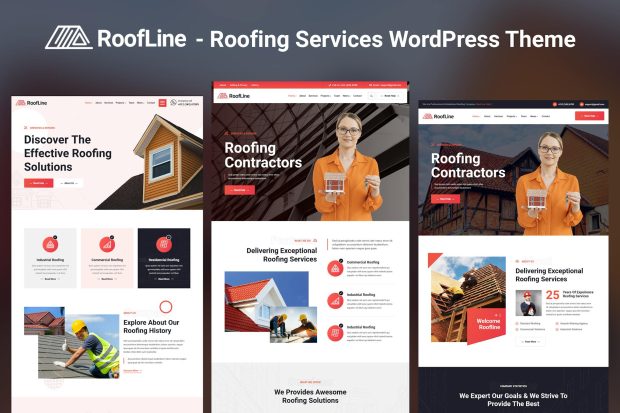 RoofLine - Roofing Services WordPress Theme 1.0