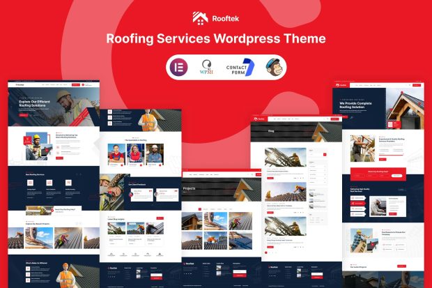 Rooftek - Roofing Services WordPress Theme 1.0.0