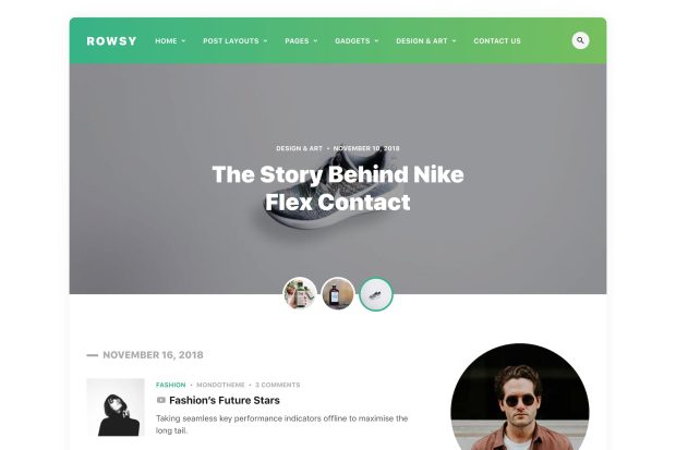 Rowsy - WordPress Blog Theme 1.1