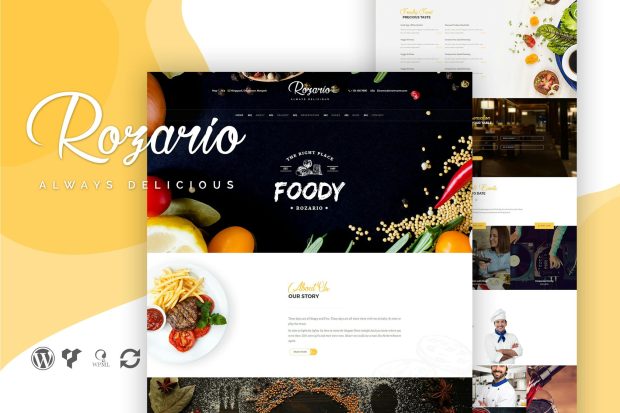 Rozario - Restaurant & Food WordPress Theme 1.4