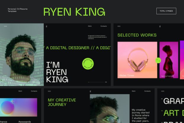 Ryen King - Personal CV/Resume WordPress Theme 1.0.0