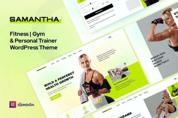 Samantha - Fitness & Gym Elementor WordPress 1.1.2