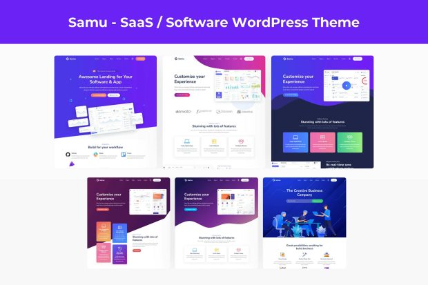 Samu - SaaS / Software WordPress Theme 1.0