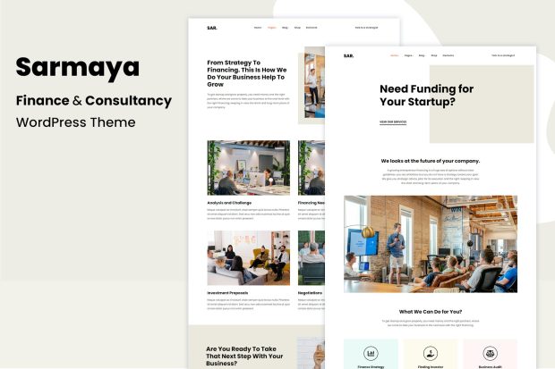 Sarmaya – Finance & Consultancy WordPress Theme 1.0.4