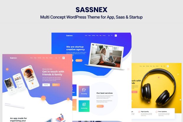 Sassnex - WordPress Theme for App, Saas & Startup 1.0