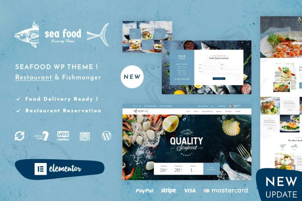 Seafood Restaurant WordPress Theme 1.4