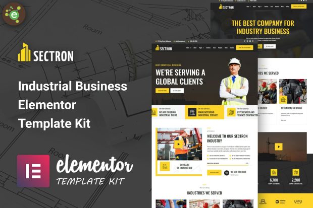 Sectron - Industrial Business Elementor Template Kit