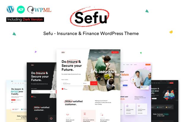 Sefu - Insurance & Finance WordPress Theme 0.1.6