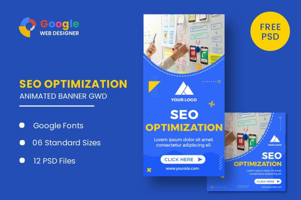 Seo Optimization Animated Banner GWD