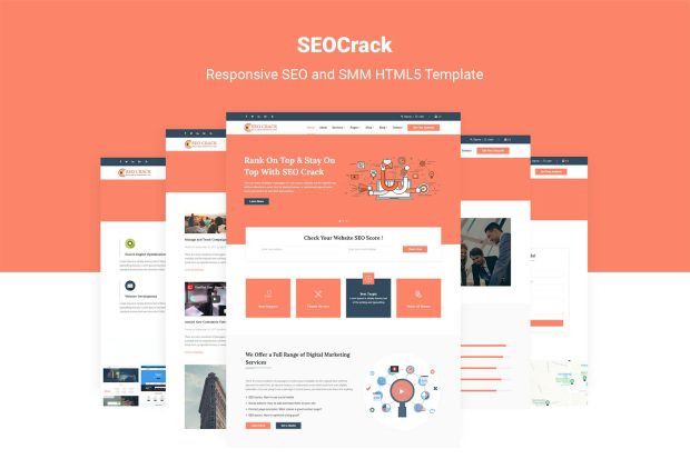 SEOCrack | SEO and SMM HTML5 Template