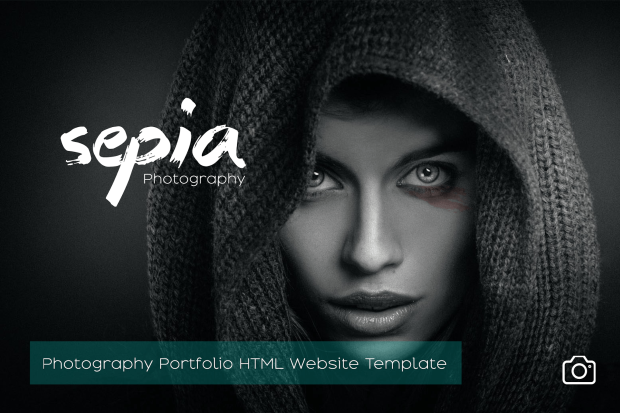 Sepia - Photography Portfolio Website Template