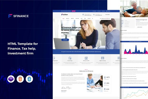 SFinance - Business Consulting and HTML Template