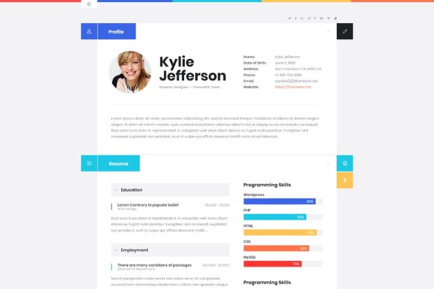 ShiftCV - Blog  Resume  Portfolio  WordPress Theme 3.0.10