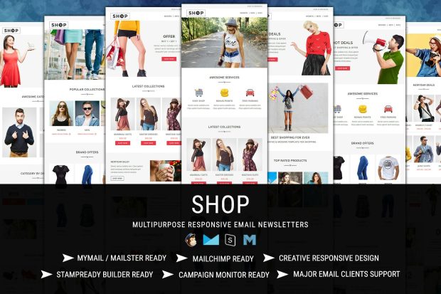 SHOP - Responsive Shopping Email Pack