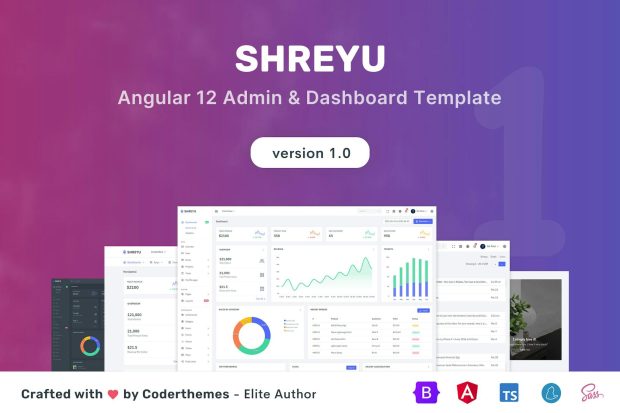 Shreyu - Angular 12 Admin & Dashboard Template