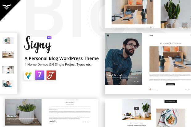 Signy - A Personal Blog WordPress Theme 1.9.2