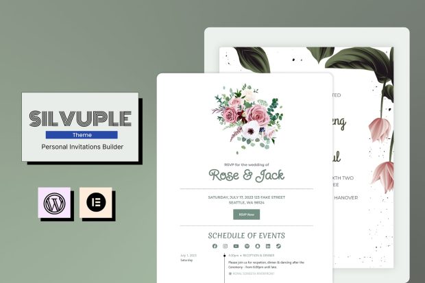 Silvuple - Online Invitation Maker Theme 1.1