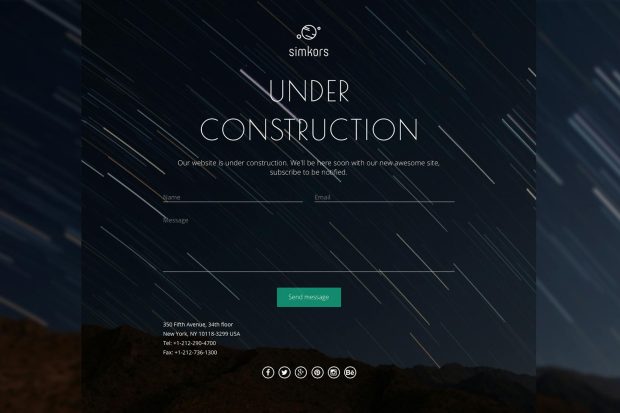 SimKors - Coming Soon & Maintenance Mode Template