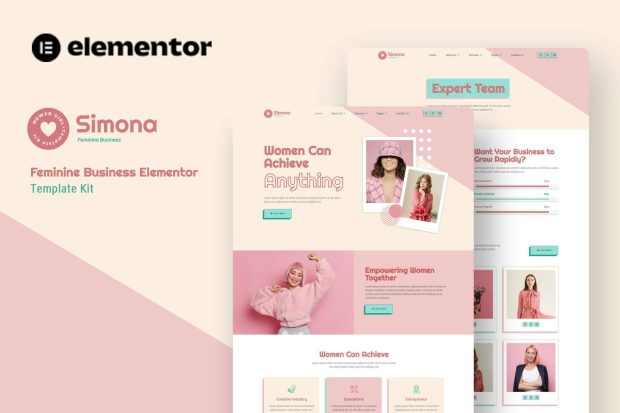 Simona - Feminine Business Elementor Template Kit