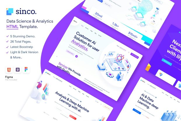 Sinco - Data Science & Analytics HTML5 Template