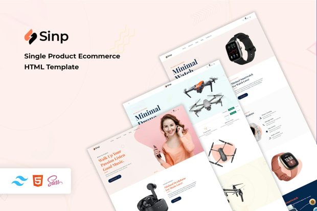 Sinp - Single Product Ecommerce HTML Template