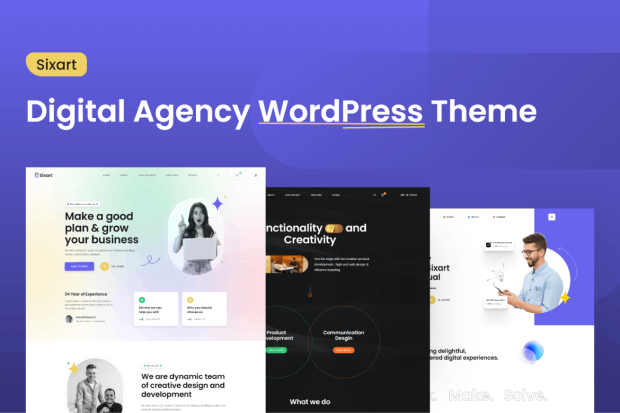 Sixart - Digital Agency WordPress Theme 1.0.2