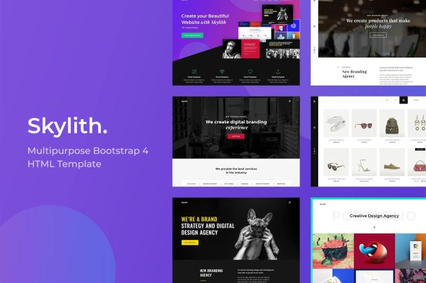 Skylith - Multipurpose Bootstrap 4 HTML Template