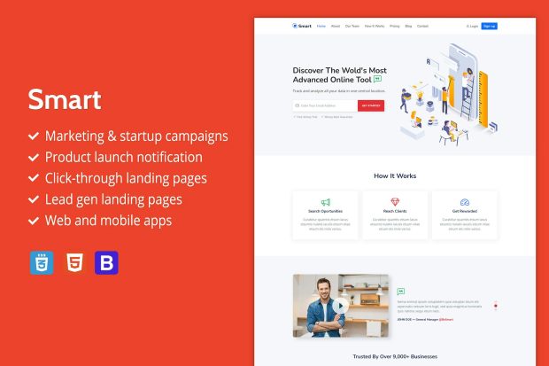 Smart - Marketing HTML Landing Page Template