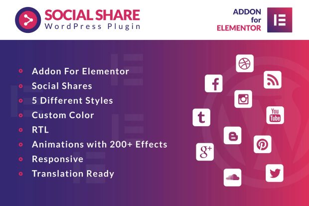 Social Share for Elementor WordPress Plugin 1.0