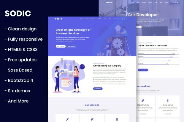 Sodic - Multi-Purpose OnePage Template