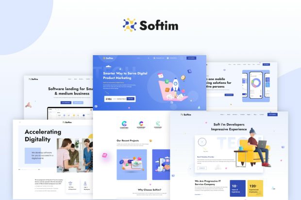 Softim - IT Solution Saas Startup HTML Template