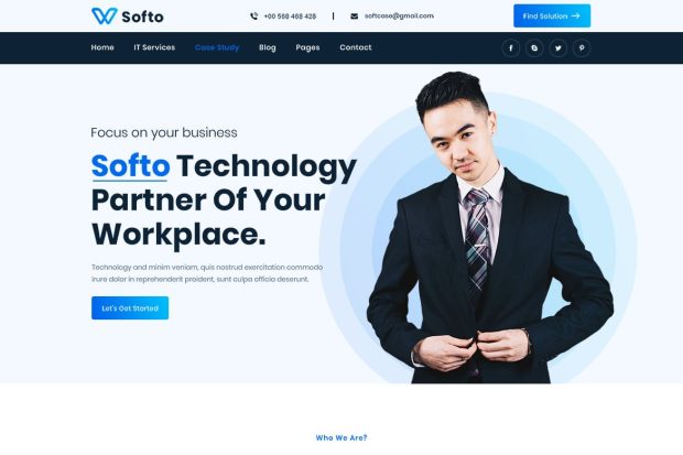 Softo - IT Solutions and Services Company Template