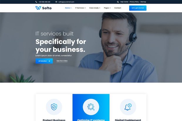 Softo - IT Solutions & Services WordPress Theme 1.0.3