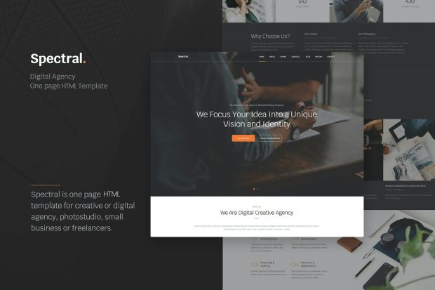 Spectral - Agency One Page HTML5 Template