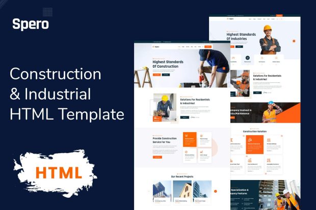 Spero - Construction Industry Bootstrap Template