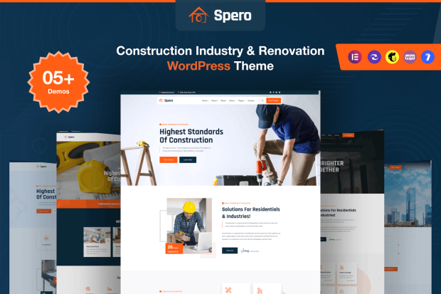 Spero - Construction Industry WordPress Theme 1.1