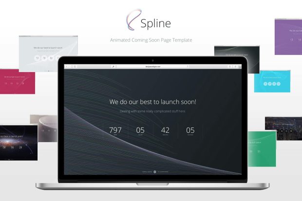 Spline - Animated Coming Soon Page Template