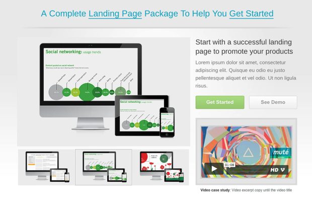 Start. Responsive Landing Page