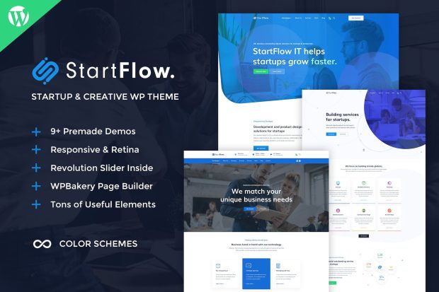 StartFlow - Creative Multipurpose WordPress Theme 1.25