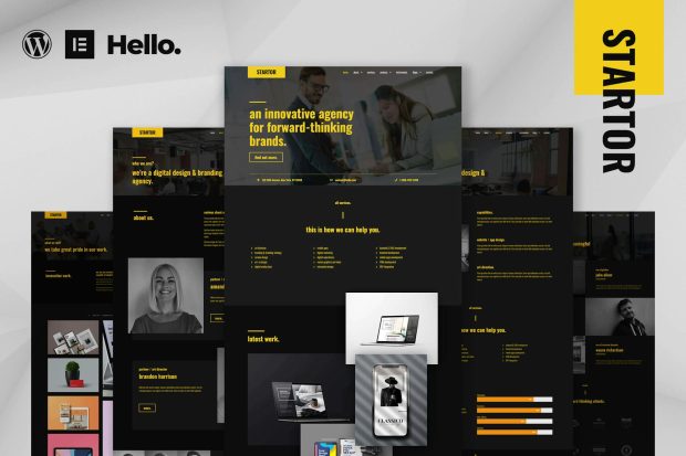 STARTOR - Agency & Company Elementor Template Kit