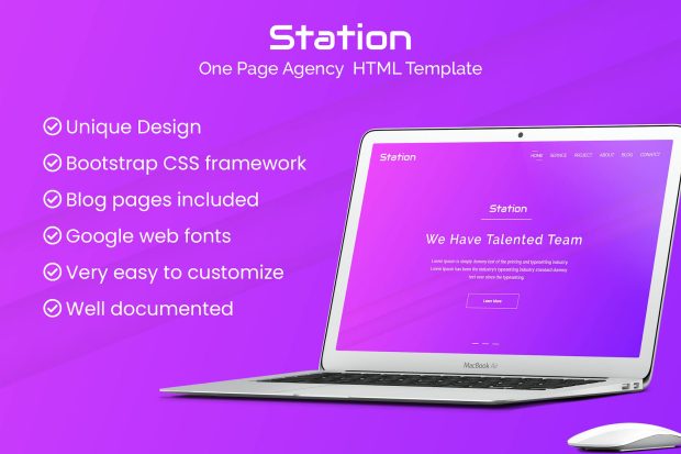 Station - Agency HTML Template