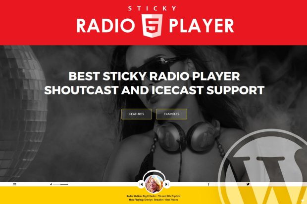 Sticky Full Width Radio Player WordPress Plugin 3.3.2