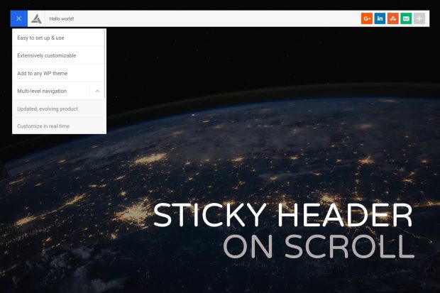 Sticky Header on Scroll for WordPress 1.3