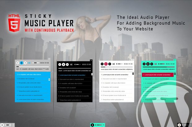 Sticky HTML5 Music Player 3.1.6