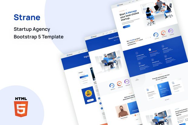 Strane - Startup Agency Bootstrap 5 Template