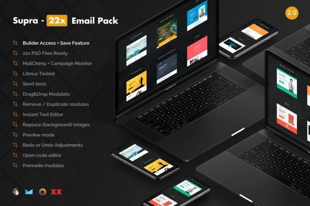 Supra 22x - Email Templates Pack - Builder Access