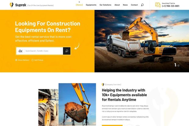 Suprek - construction equipment HTML